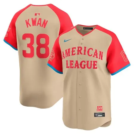 Men's American League Steven Kwan  Cream 2024 MLB All-Star Game Limited Player Jersey