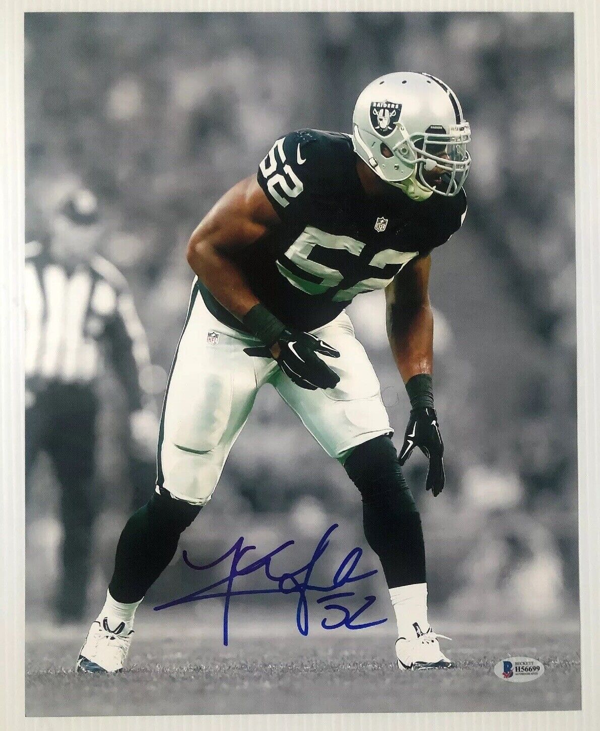 Khalil Mack Signed Autographed 11x14 Photo Poster painting Oakland Raiders BECKETT COA 5