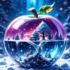 (40*40cm)Snow Apple - Full Square Drill Diamond Painting