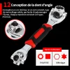 Cl&eacute; &agrave; douille universelle 52 en 1 avec t&ecirc;te de cl&eacute; rotative &agrave; 360&deg;