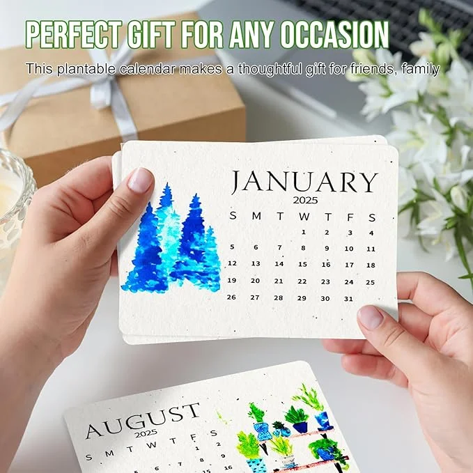 🌱2025 Eco-Friendly Plantable Seed Calendar🗓️