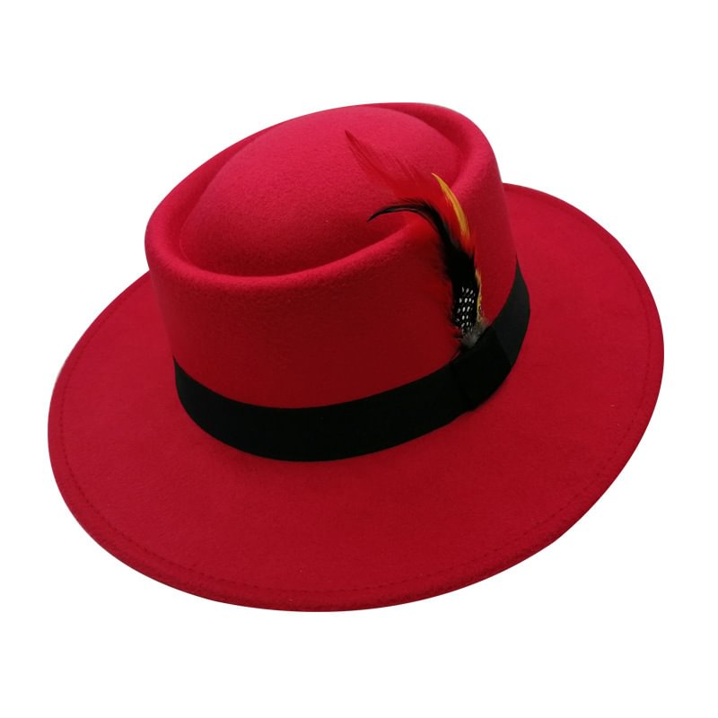 Boris  Woolen Hat-Red