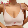 🔥Biustonosz bezszwowy Triumph - lodowy jedwab bez stalowych k&oacute;łeczek 【S-3XL】