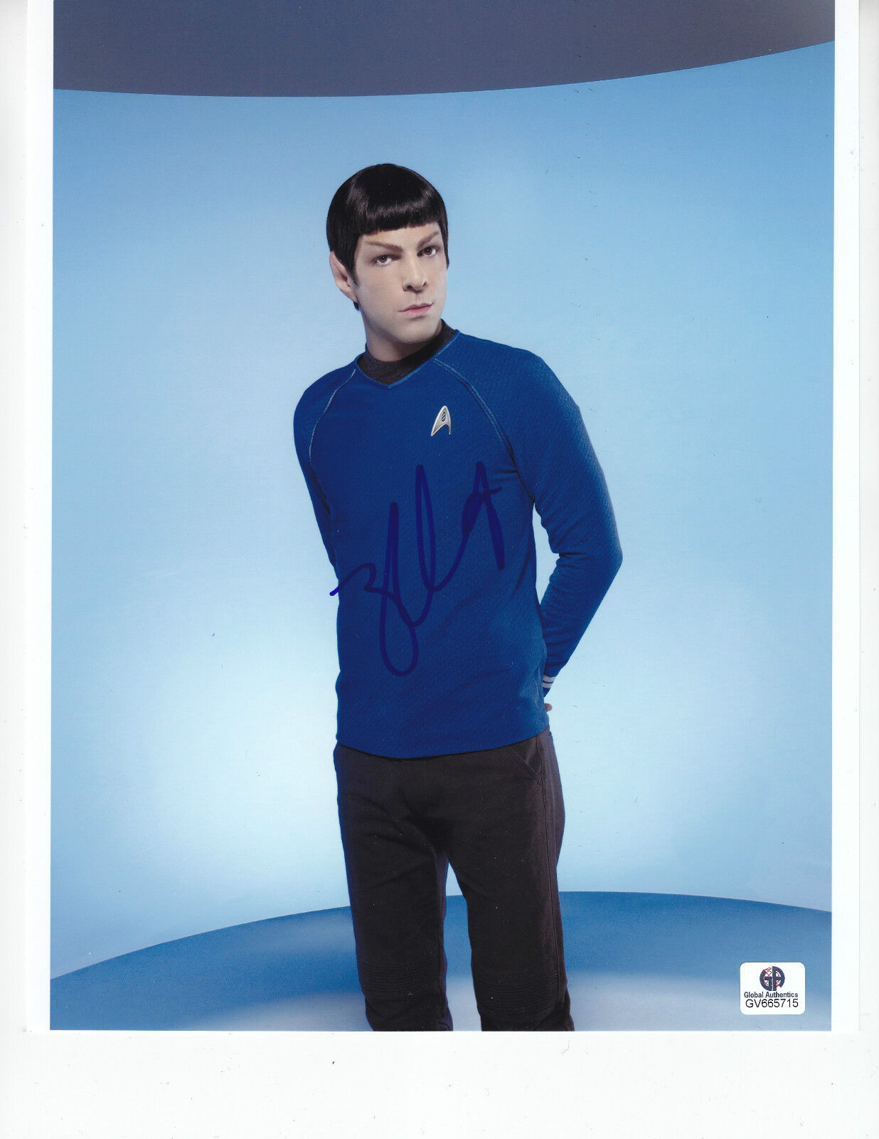 Zachary Quinto - STAR TREK / MR. SPOK - signed 8x10 COA GAI