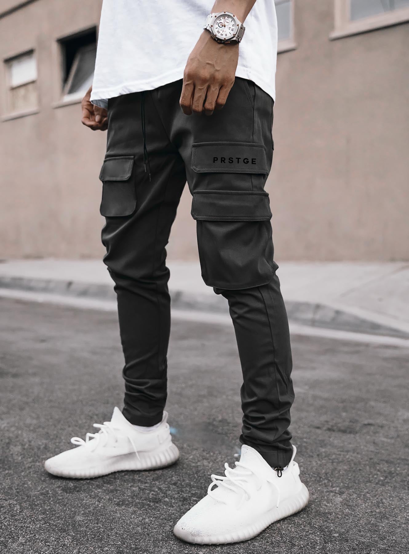 Utility Cargo Pants V6 in Black
