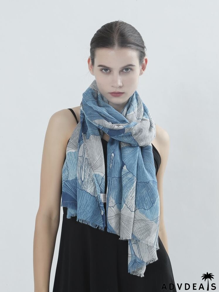 Ginkgo Print Scarf