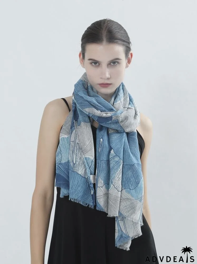 Ginkgo Print Scarf