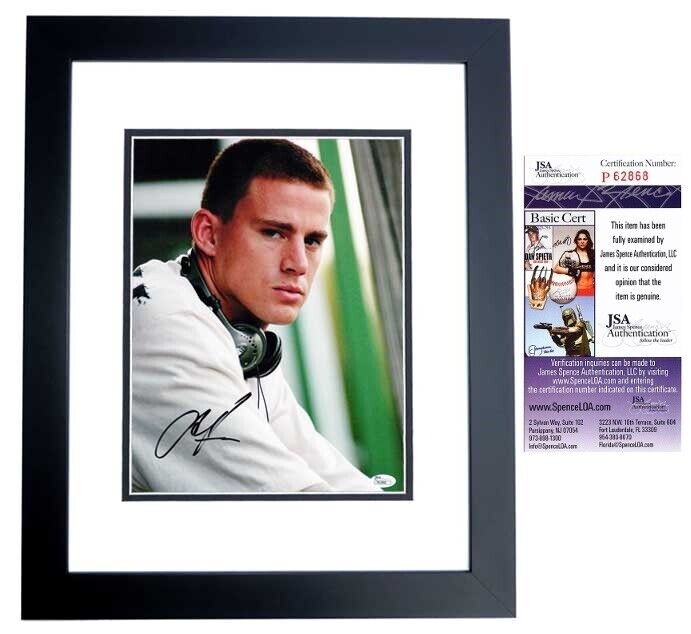 Channing Tatum Signed 11x14 inch Photo Poster painting FRAMED - JSA Certificate of Authenticity