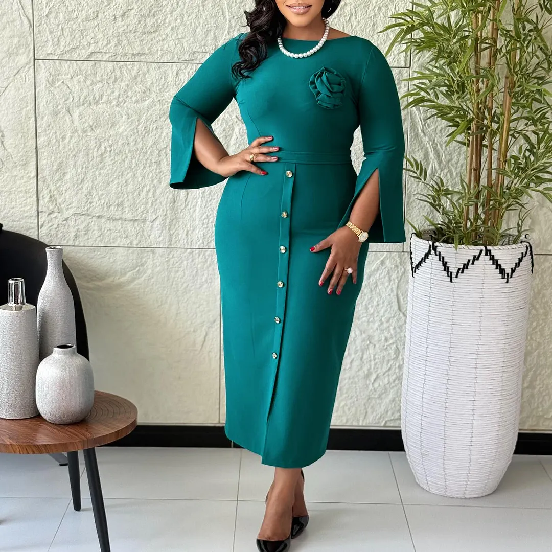 Nigikala Nigikala Women's Winter New Fashion Bubble Sleeve Grand Party Party Dress