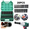 1/2Inch Electric Wrench Socket Set 8-32mm Hexagonal Impact Socket Set(20PCS)