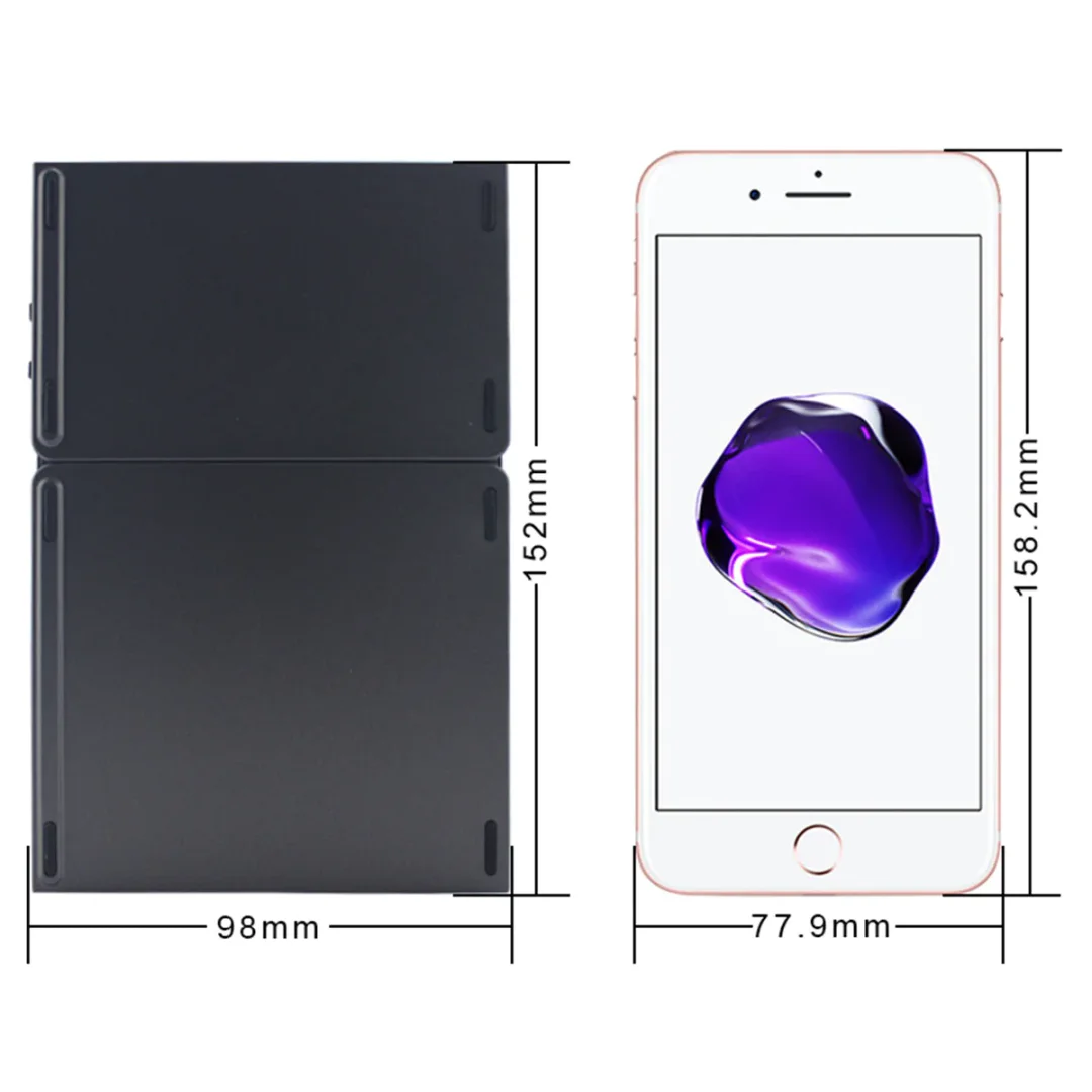 Folding Touch Bluetooth Keyboard