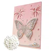 DIY Pearl Painting Butterfly for Home Wall Decor with Frame(40x30cm)
