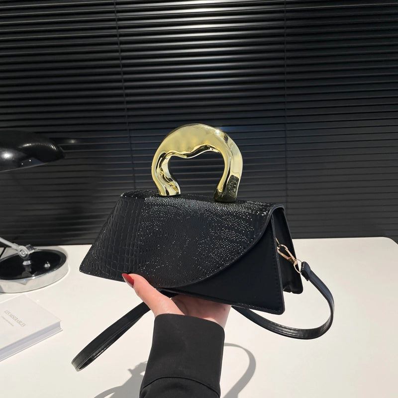 Crocodile Pattern Bag Women’s Handbag Personalized Pu Shoulder Messenger Bag