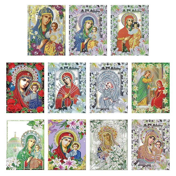 Partial Drills Special-shaped Drill Diamond Painting - Religion Our Lady -  25*30cm