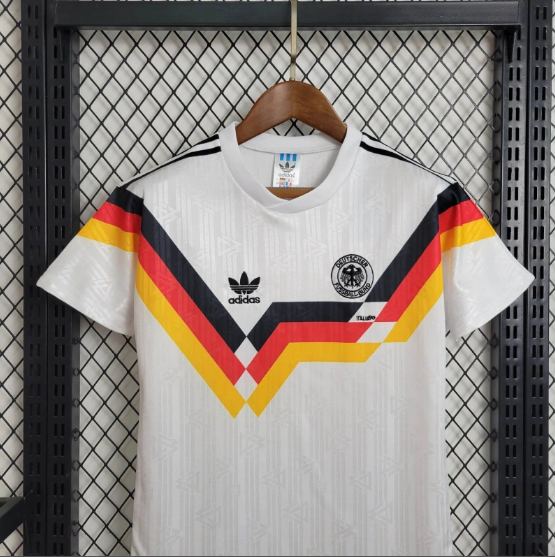 1992 Retro Germany Home Kids Kit Soccer Jersey Thai Quality