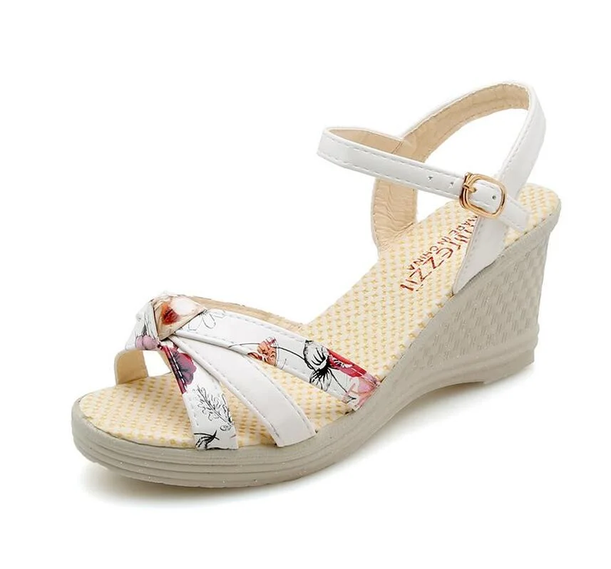 New Shoes Women Sandals Summer Wedge Sandals 2021 Women Shoes Bohemian Fashion Buckle Classic Non-slip Sandals Shoes Women