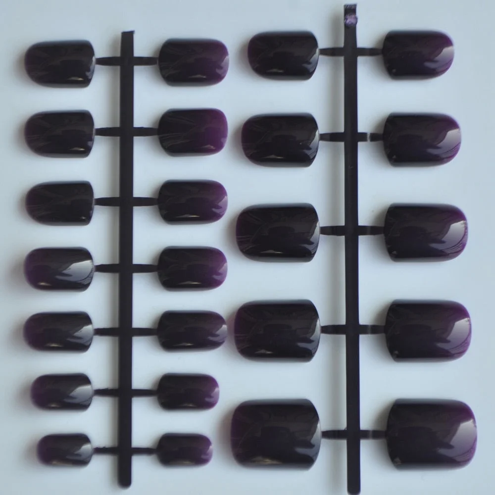 Pure Light Pink Artificial Nails Candy Short Full Cover Tips Easy DIY Acrylic False Nail Manicure Accessories Salon Product F28-Nail Inspo