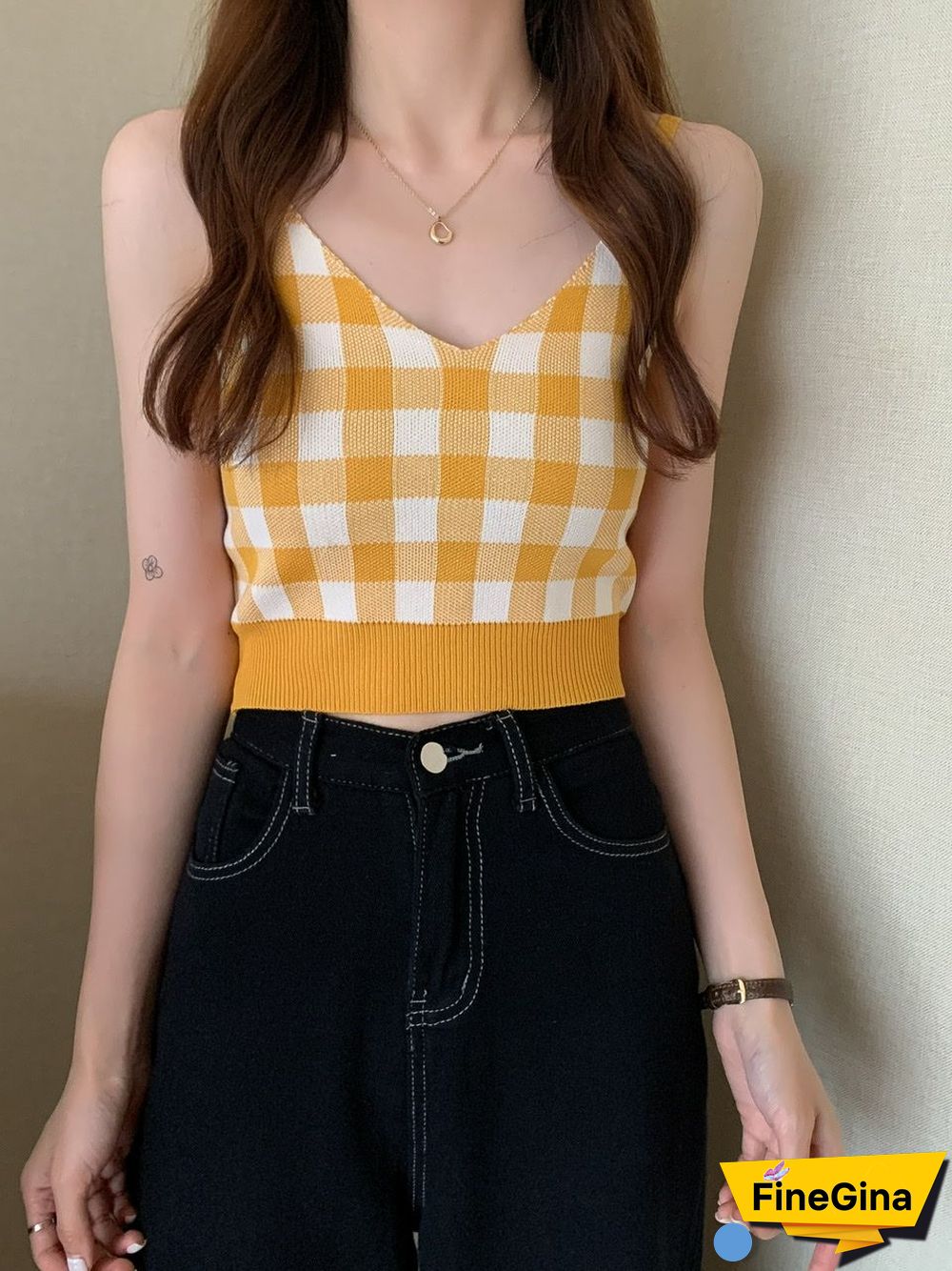 Heliar Women Plaid Crop Top And Mini Skirts Outfits Cute Skirt Sets For Women Tank Tops Two Piece Sets Beach Women Summer