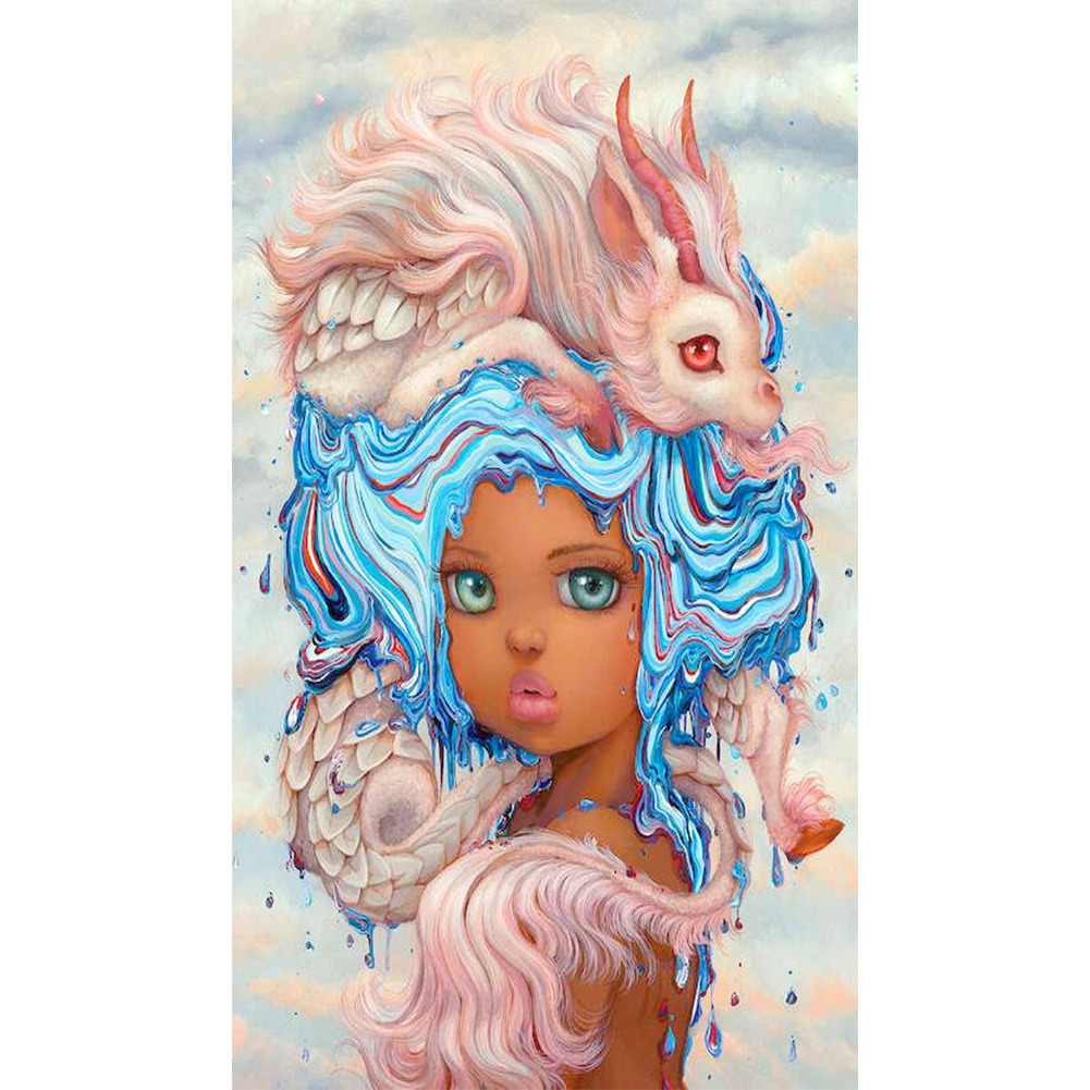 

Big Eyes Girl-Round Drill Diamond Painting-30*60CM, 501 Original