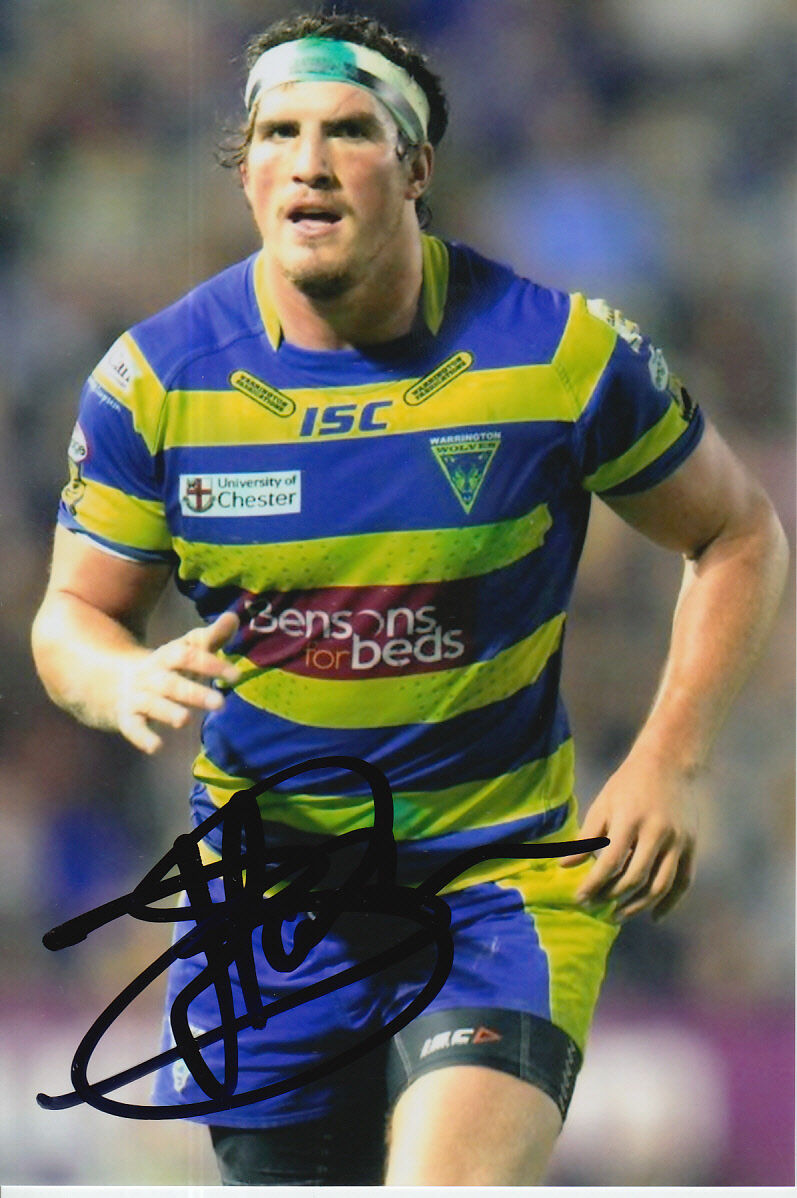 WARRINGTON WOLVES HAND SIGNED BEN HARRISON 6X4 Photo Poster painting 14.