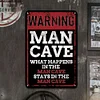 Man Cave - Metal Tin Signs(8*12Inch/12*16Inch) - Garage&Transport