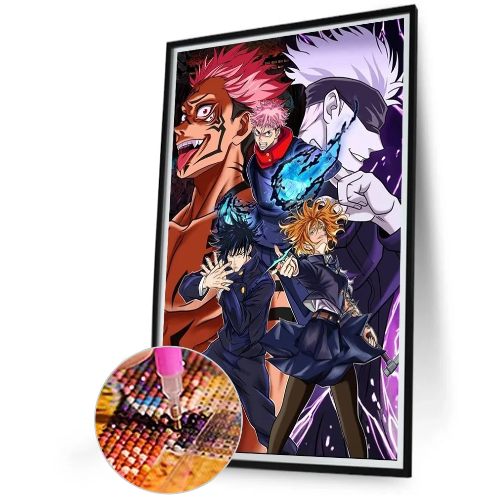 Diamond Painting - Full Round Drill - Jujutsu Kaisen(Canvas|40*60cm)