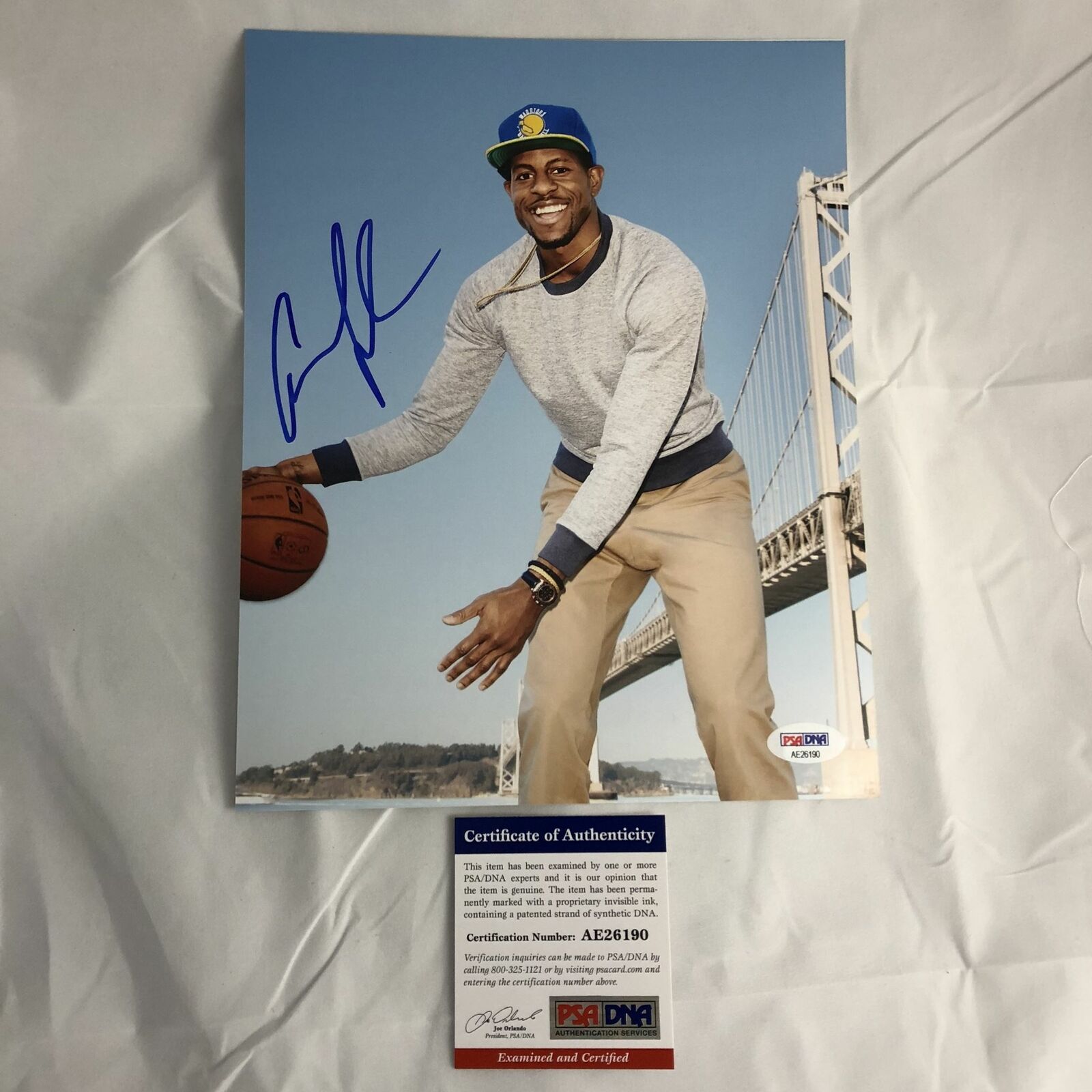 Andre Iguodala signed 8x10 Photo Poster painting PSA/DNA Golden State Warriors Autographed