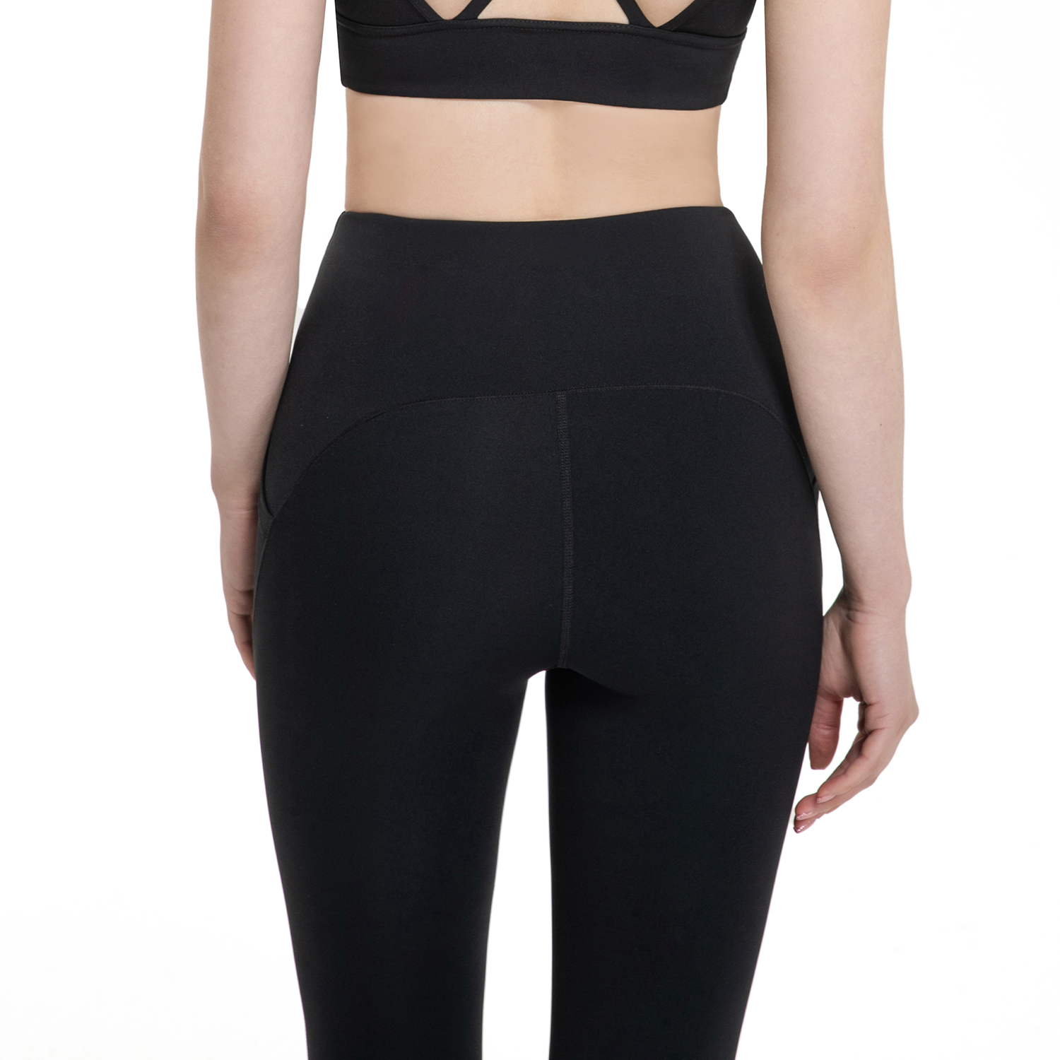 Buy women's high waist eco friendly butt lifting tummy control yoga pants with slant pockets not see through of high quality on Hergymclothing