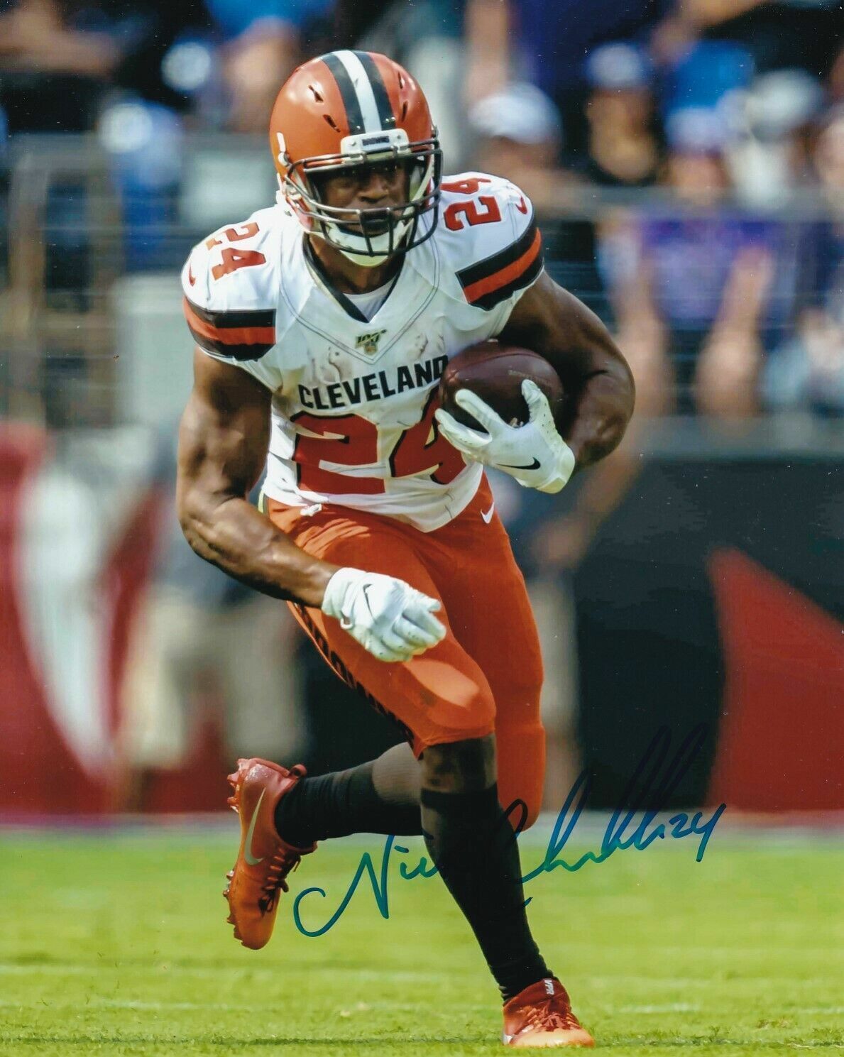 Nick Chubb Autographed Signed 8x10 Photo Poster painting ( Browns ) REPRINT