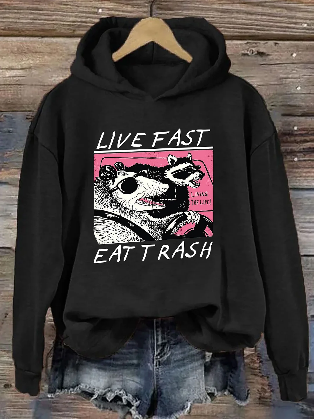 Live Fast Eat Trash Hoodie