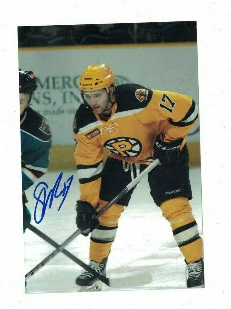 Seth Griffith Providence Bruins Signed 4x6 Hockey Photo Poster painting W/Our COA