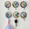 6pcs/set DIY Special-shaped Diamond Painting Wall-mounted Key Hook Kit (Hummingbird)