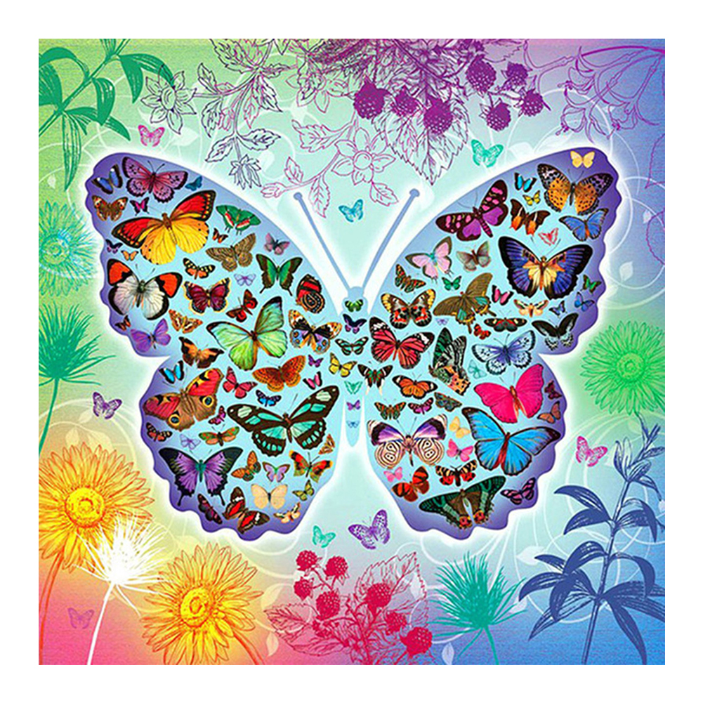 

Butterfly - Square Drill Diamond Painting - 30*30CM, 501 Original