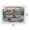 (US Only)Landscape Printed Cross Stitch Kit 55x43cm DIY 14CT Thread Art Needlework