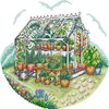 Sunshine Garden-14CT Stamped Cross Stitch 31*30cm/12.2*11.81in tapestrymarket