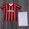 Joyfball 1990-1991 Kids Size Retro AC Milan Home Football Shirt 1:1 Thai Quality