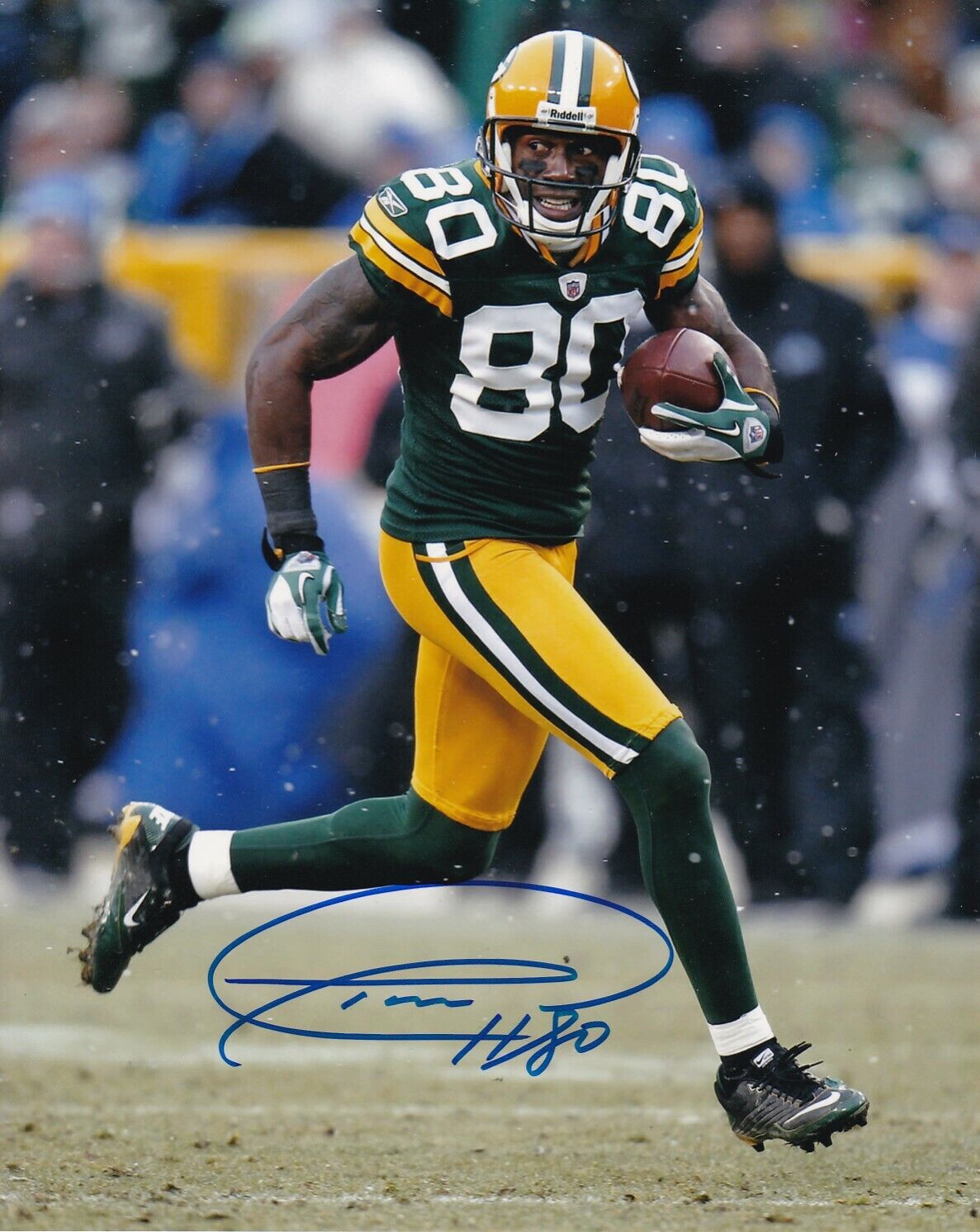 DONALD DRIVER SIGNED AUTOGRAPH 8X10 Photo Poster painting GREEN BAY PACKERS