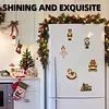 6PCS Nutcracker Christmas DIY Pearl Diamond Painting Christmas Fridge Magnets, Sparkling Rhinestone Refrigerator Magnet Craft Kit for Home Decor & Gifts