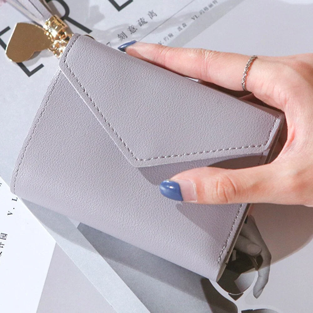 Women Wallets Small Leather Purse Women Tassel Card Bags For Women 2020 Female Purse Money PU Zipper Clip Daily Lady Wallet