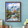 Diamond Painting -DIY Round Drill Forest Castle(50*40 CM)