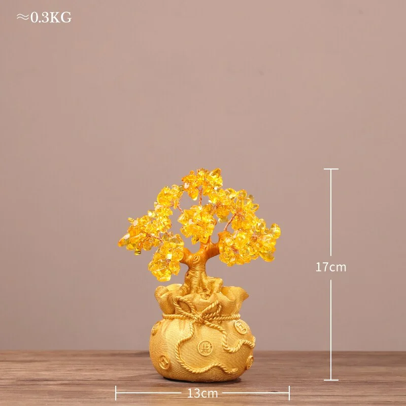 Nordic Creative Resin Garden Tree Figurines Home Decoration Accessories for Living Room Modern Feng Shui Office Desk Decorative