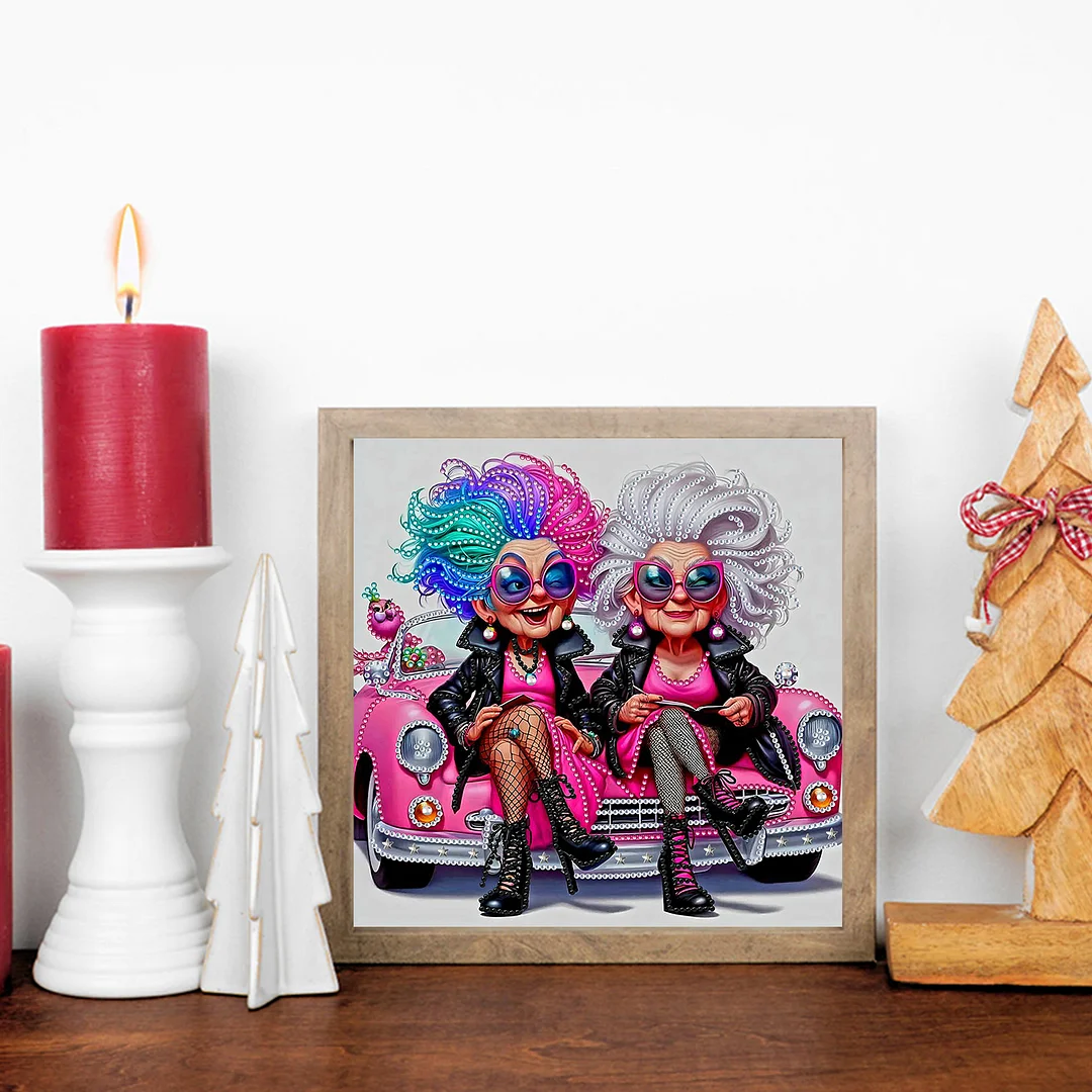 Grandma - Diamond Painting - Partial Special Shaped Drill(Canvas|30*30cm)