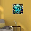 Diamond Painting-DIY Full Round Drill Stained Glass Dolphin