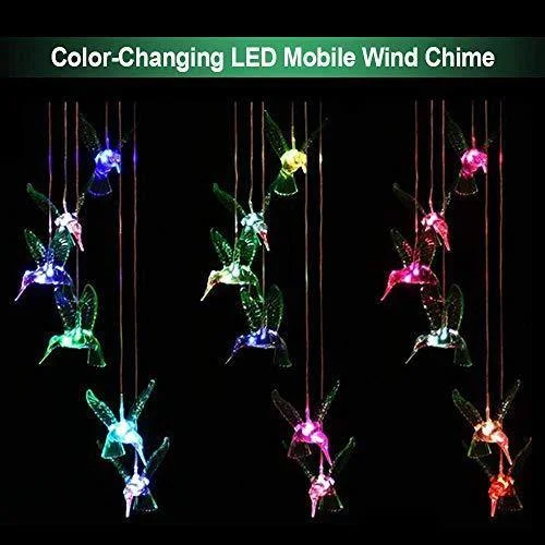 2021 Solar-Powered Dangling Hummingbird Lights