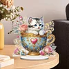 Tasse &Agrave; Th&eacute; Chaton-Bricolage Ornement