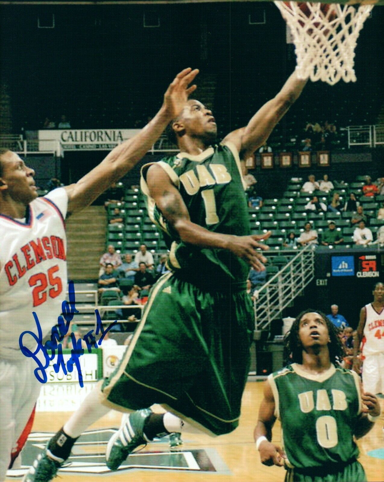 Donell Taylor NCAA College UAB Hand Signed Autograph 8x10 Photo Poster painting