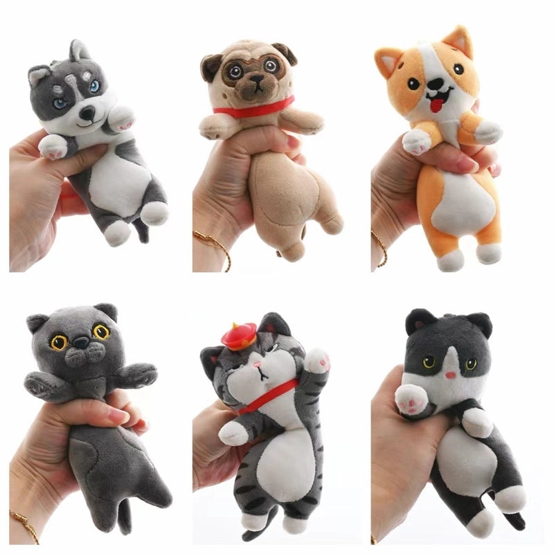 Elegant Lady Animal PP Cotton Plush Unisex Keychain