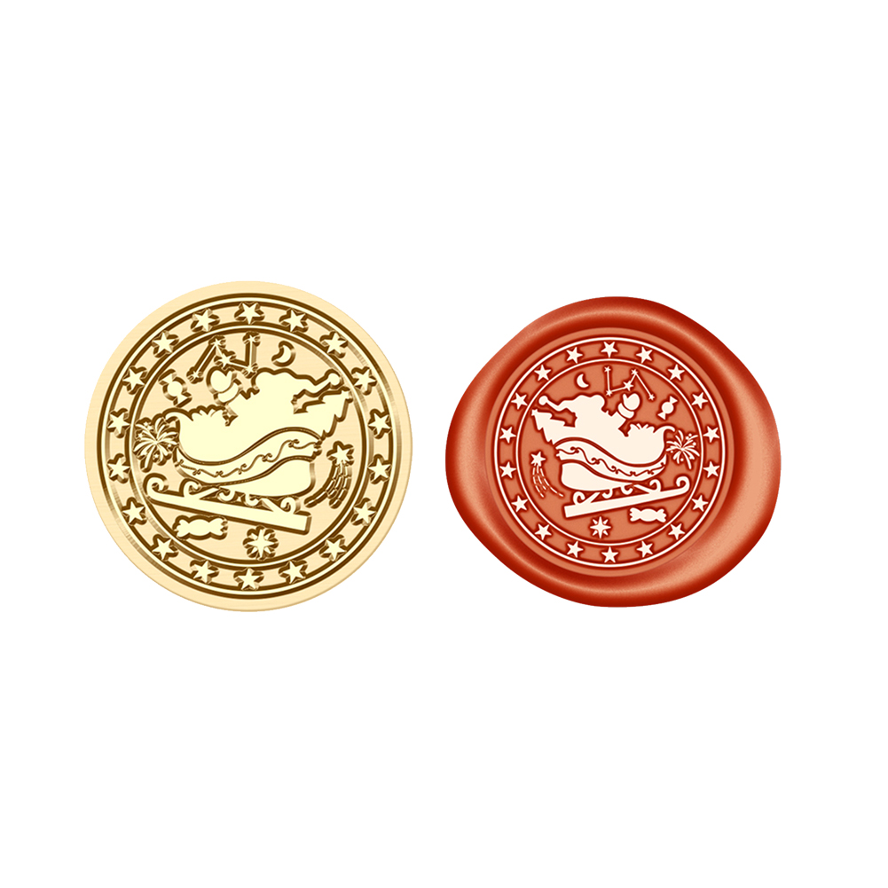 

25mm Christmas Wax Seal Stamp Cartoon Head - Wax Seal Stamp, 501 Original