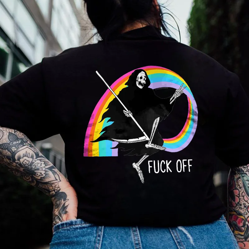 Fuck Off Printed Women's T-shirt -  