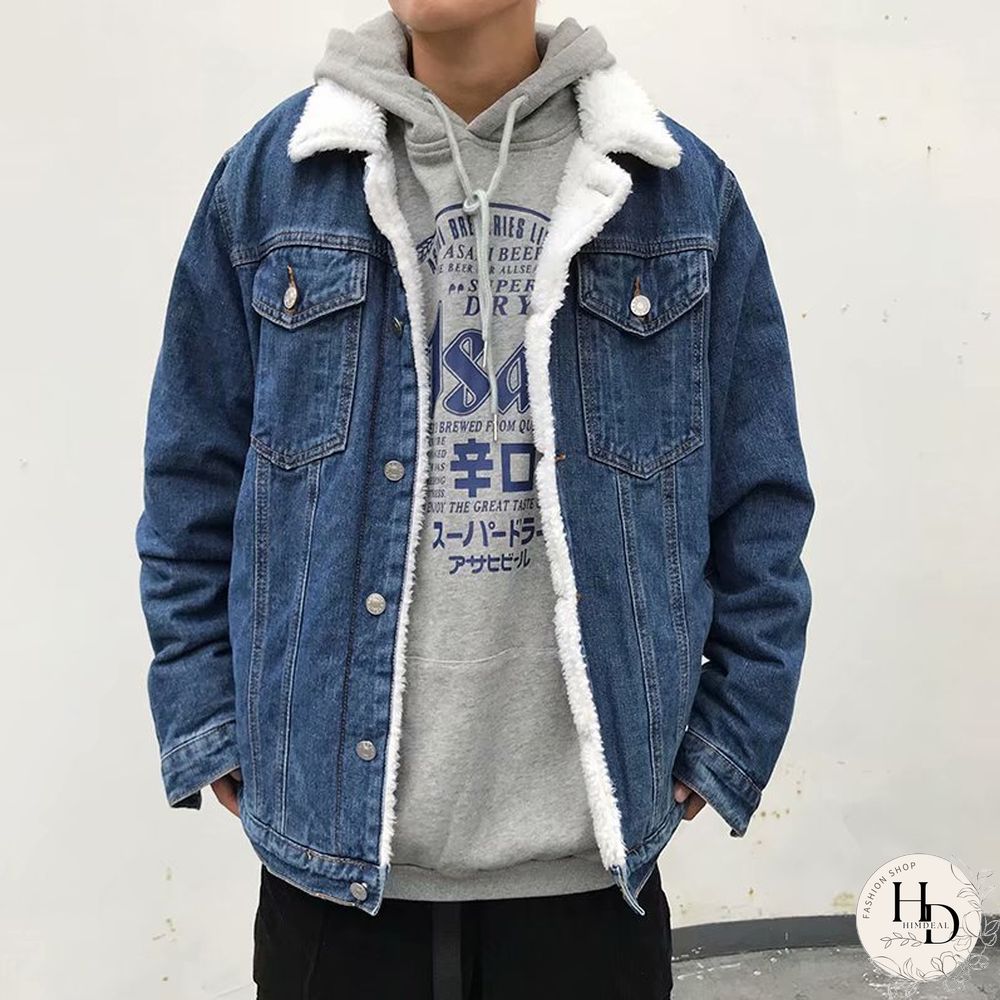 Lamb Wool Denim Cotton Jacket